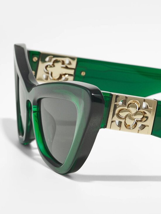 NEW BURBERRY WOMEN GREEN BE4421U 4104/87 SUNGLASSES BE4421U 410487 EYEWEAR main image 4
